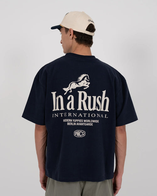 Prohibited: Horse Racer Tee Deep Blue