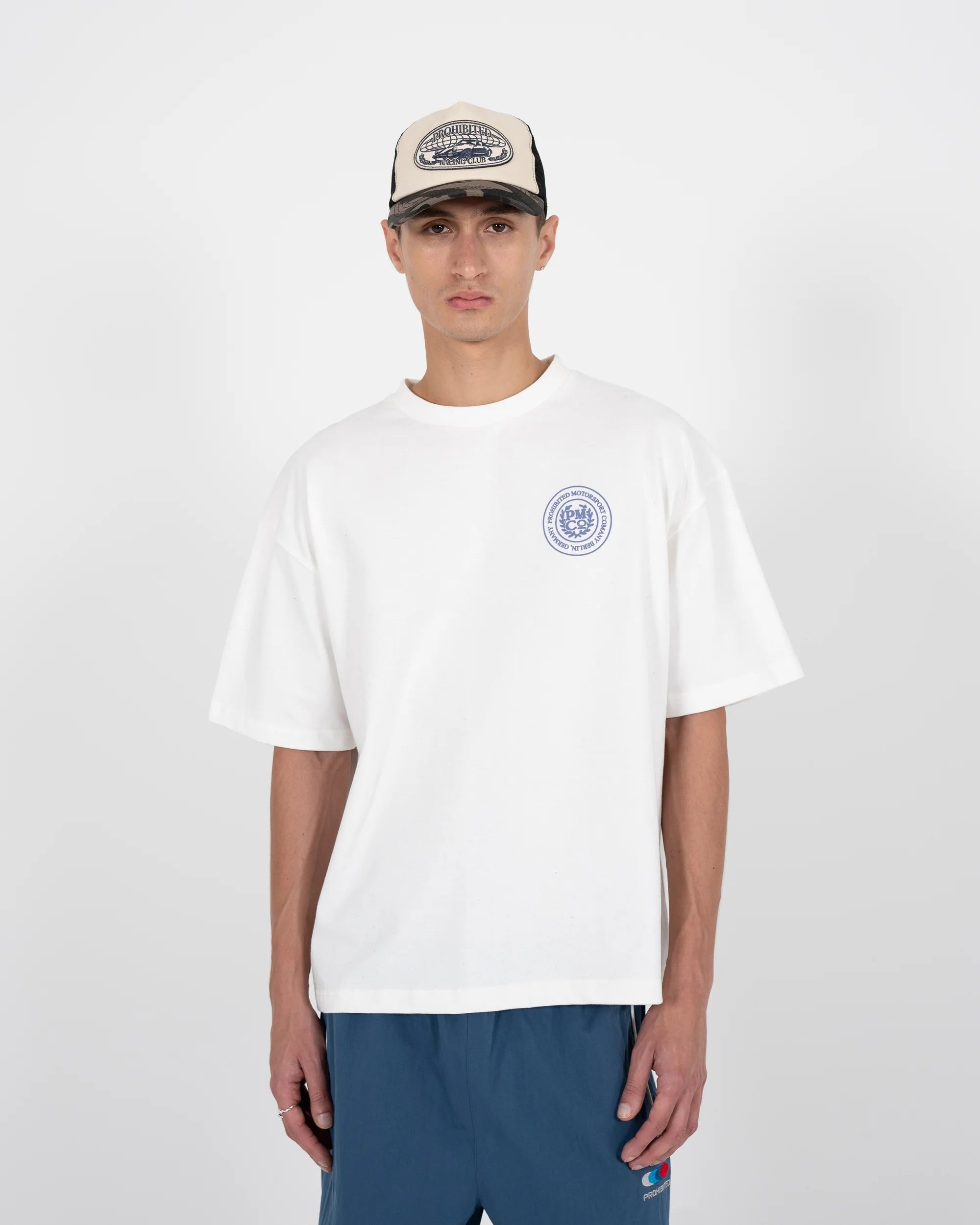 Prohibited: Horse Racer Tee Off-White