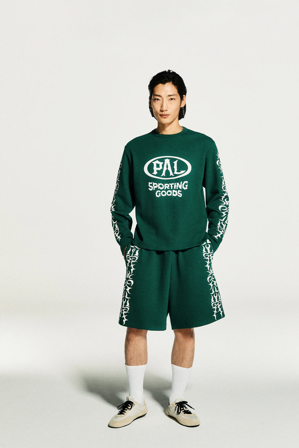 PAL Sporting Goods: Racing Wheels Longsleeve Waffle Knit - Dark Green