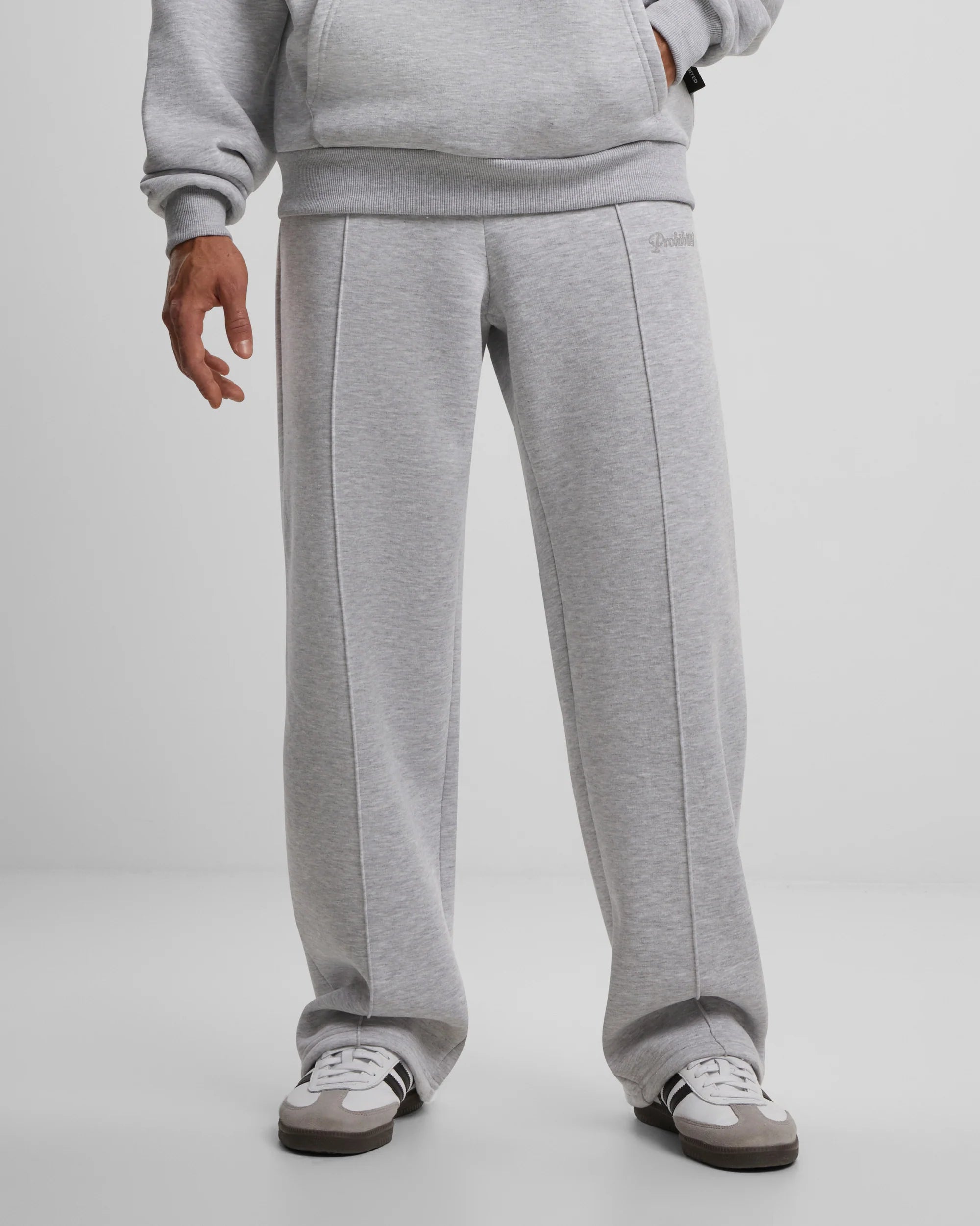 Prohibited: Loose Sweatpants Grey Melange
