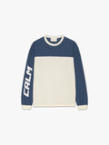 CALM: Waffle Longsleeve - Navy/Cream
