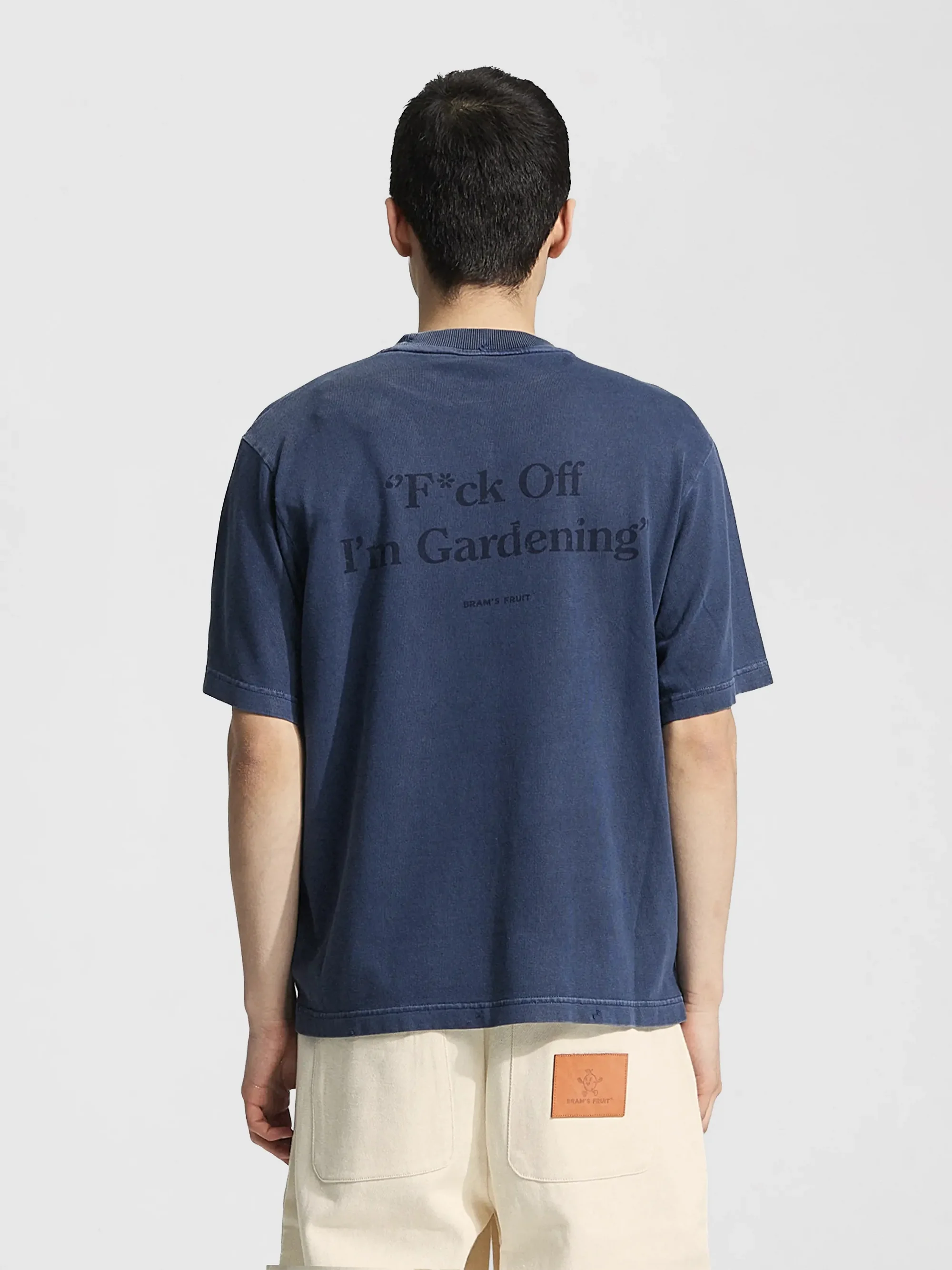 Bram's Fruit: Distressed F*ck Off I'm Gardening T-shirt - Washed Midnight Blue