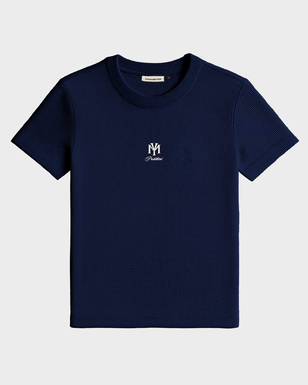 Prohibited: Outline Slim Tee Deep Blue