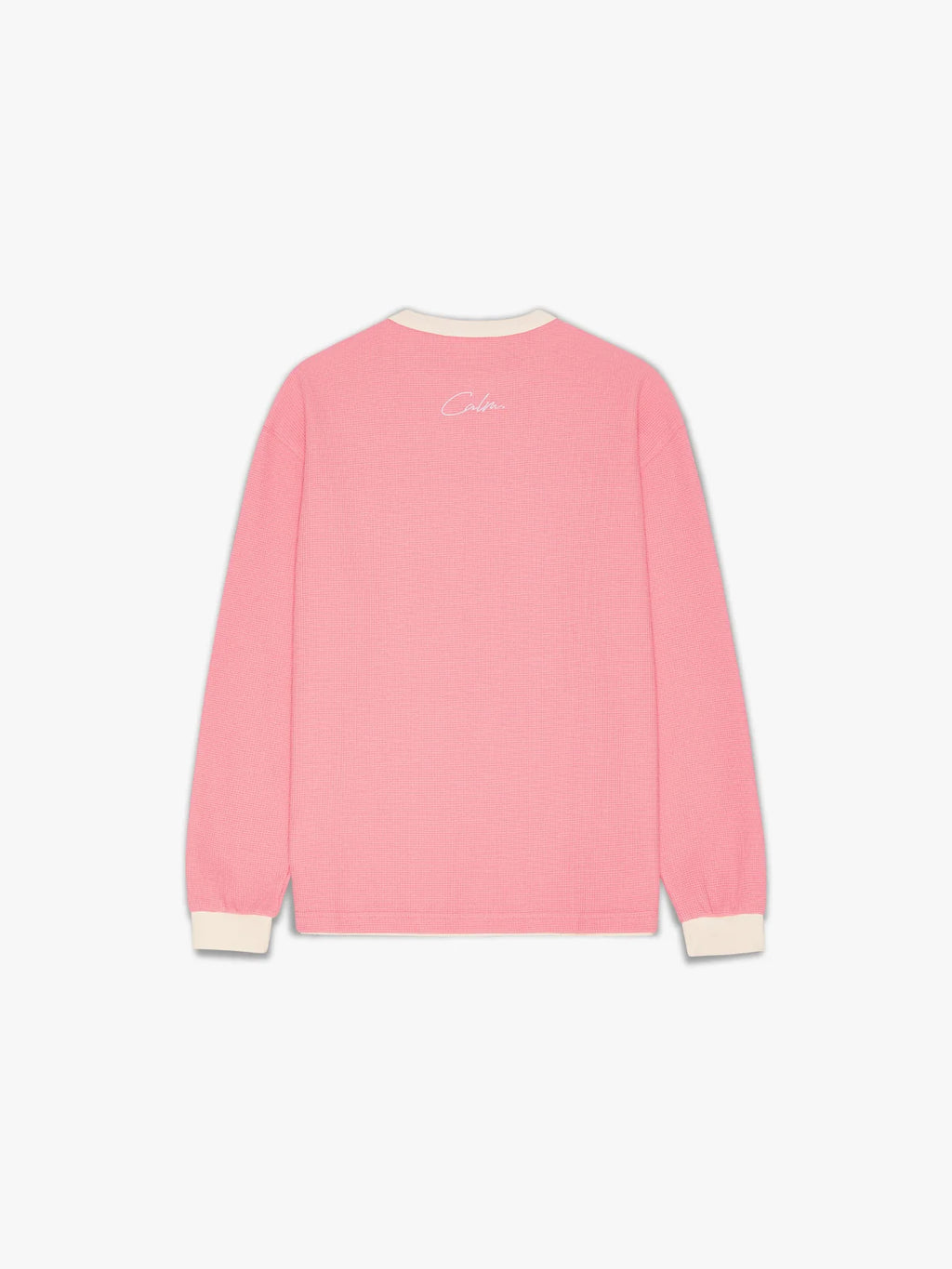CALM: Waffle Longsleeve - Pink/Cream