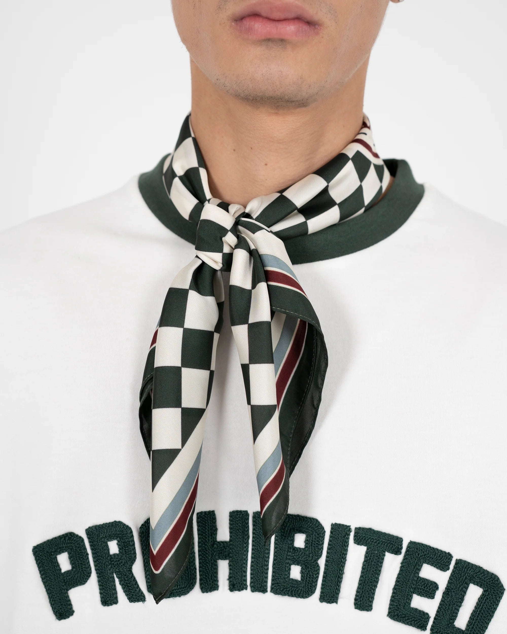 Prohibited: PMCO Checkered Scarf Green