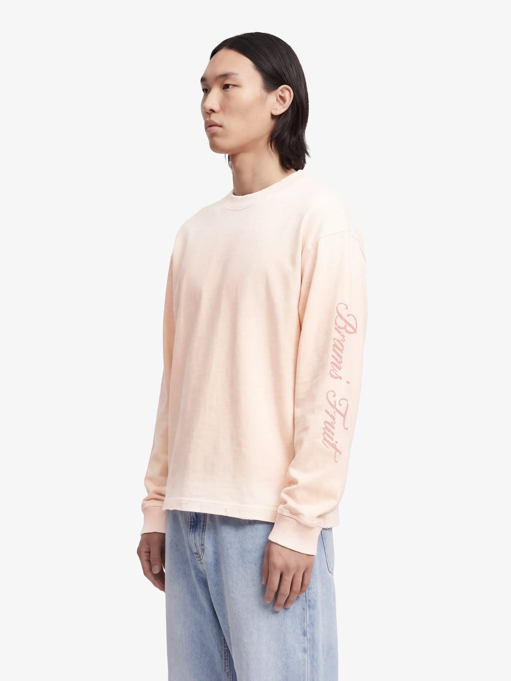 Bram's Fruit: Script Logo Longsleeve - Pink