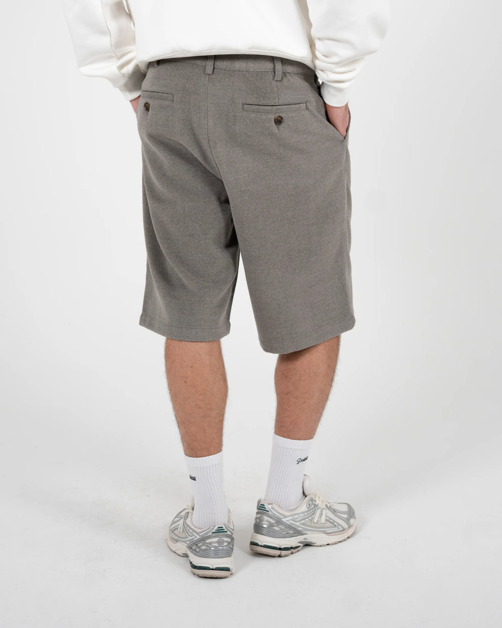 Prohibited: Podium Double Pleated Shorts Grey