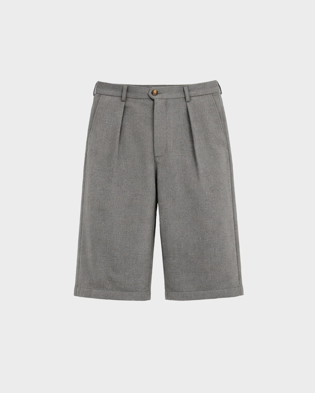 Prohibited: Podium Double Pleated Shorts Grey