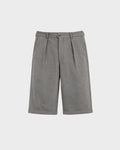 Prohibited: Podium Double Pleated Shorts Grey