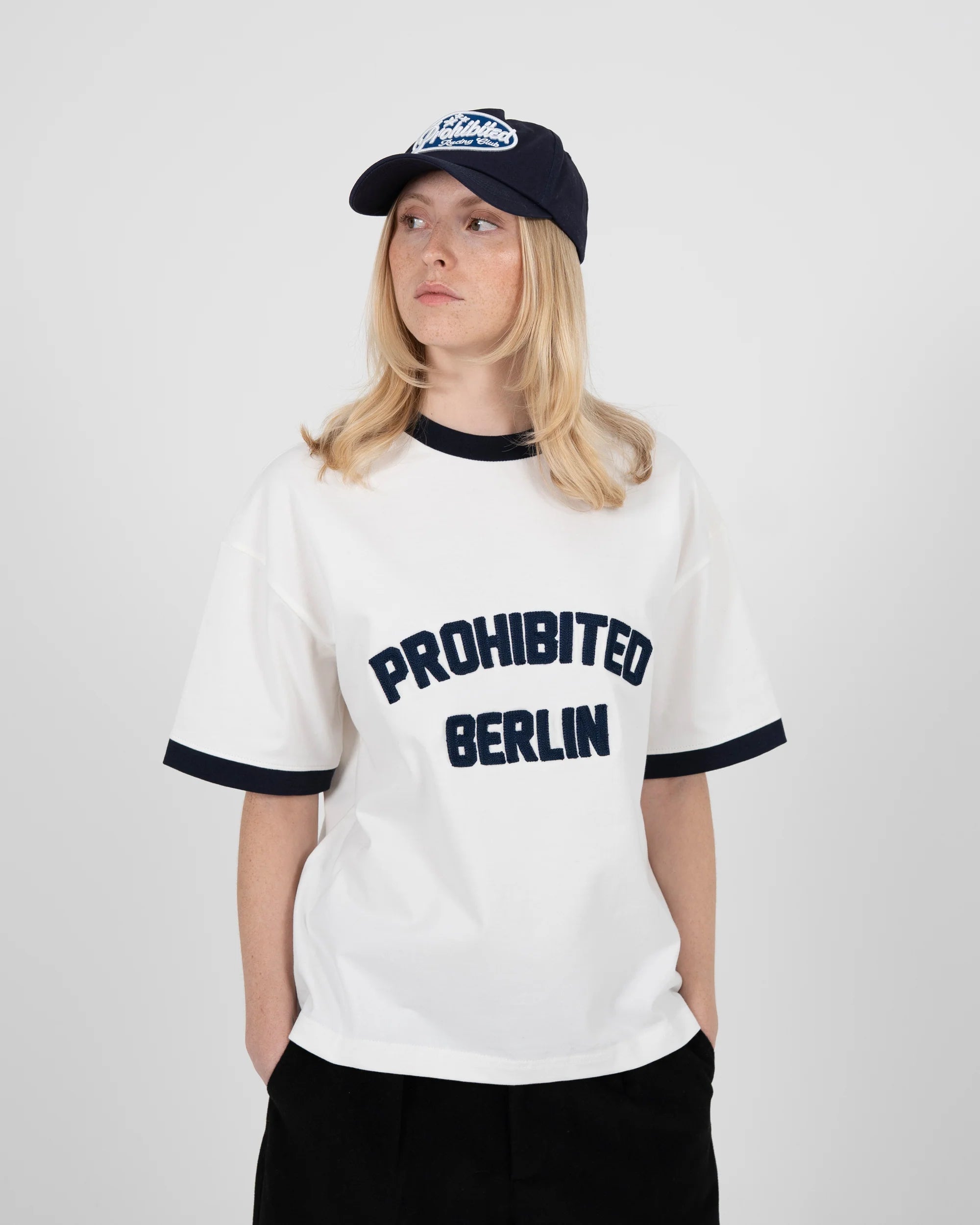 Prohibited: Rush Contrast Tee Navy