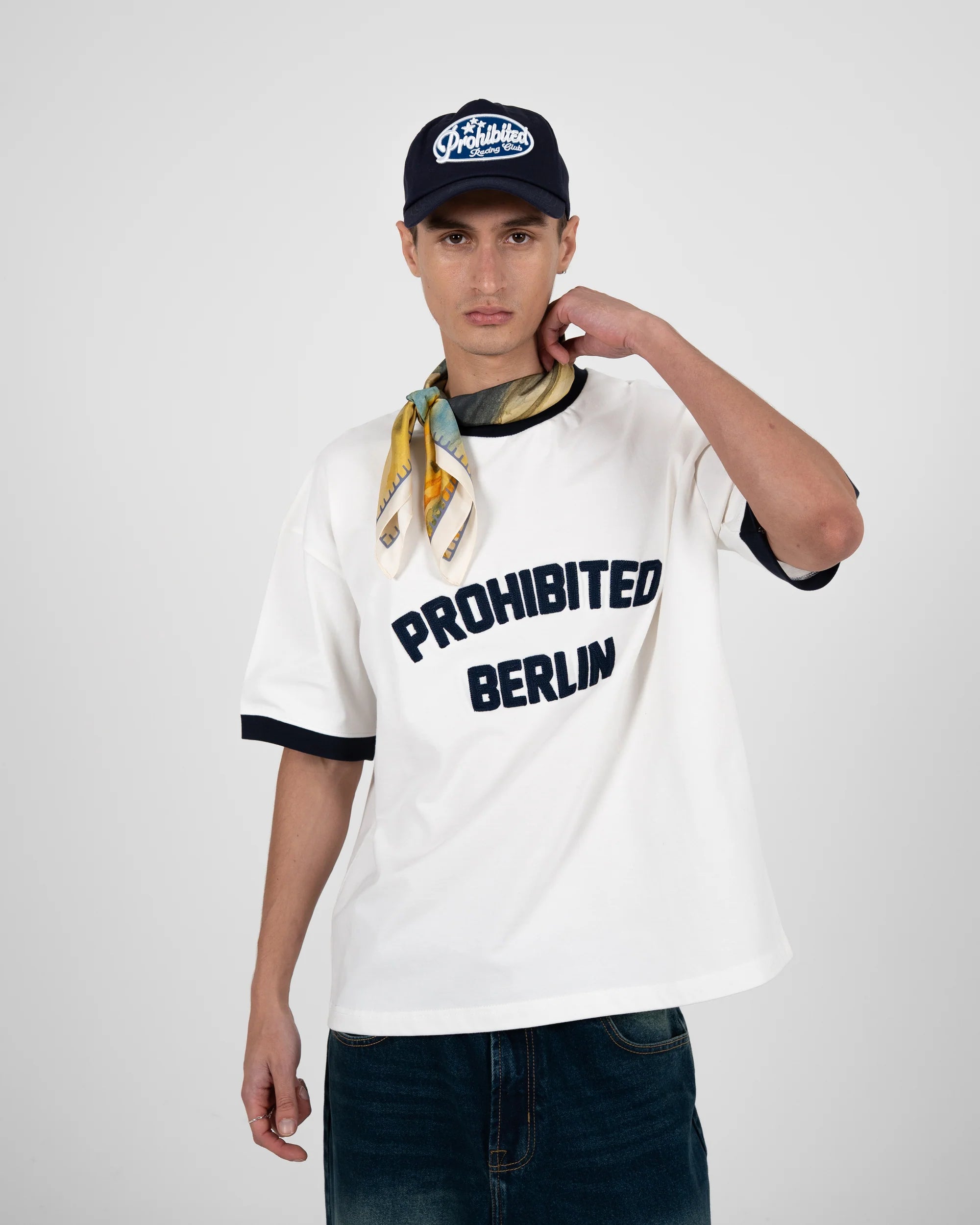 Prohibited: Rush Contrast Tee Navy