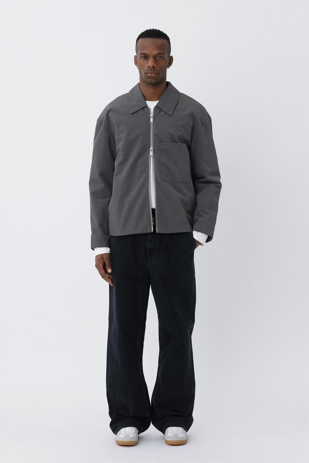 Won Hundred: Saywer.01 Jacket - Charcoal Gray