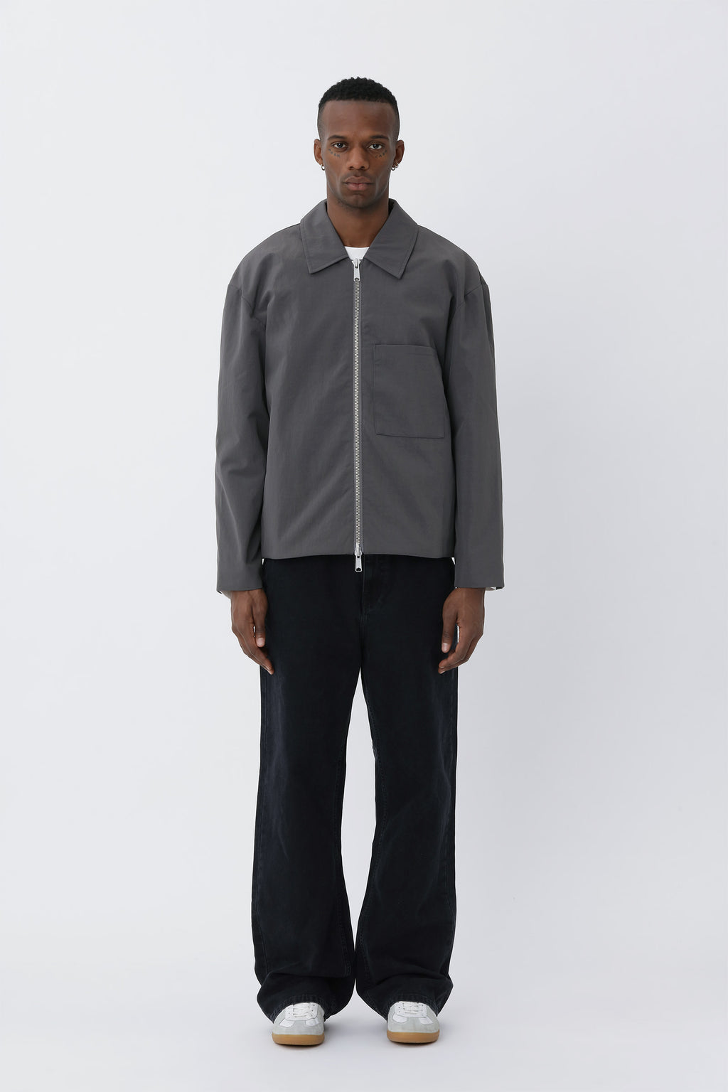 Won Hundred: Saywer.01 Jacket - Charcoal Gray