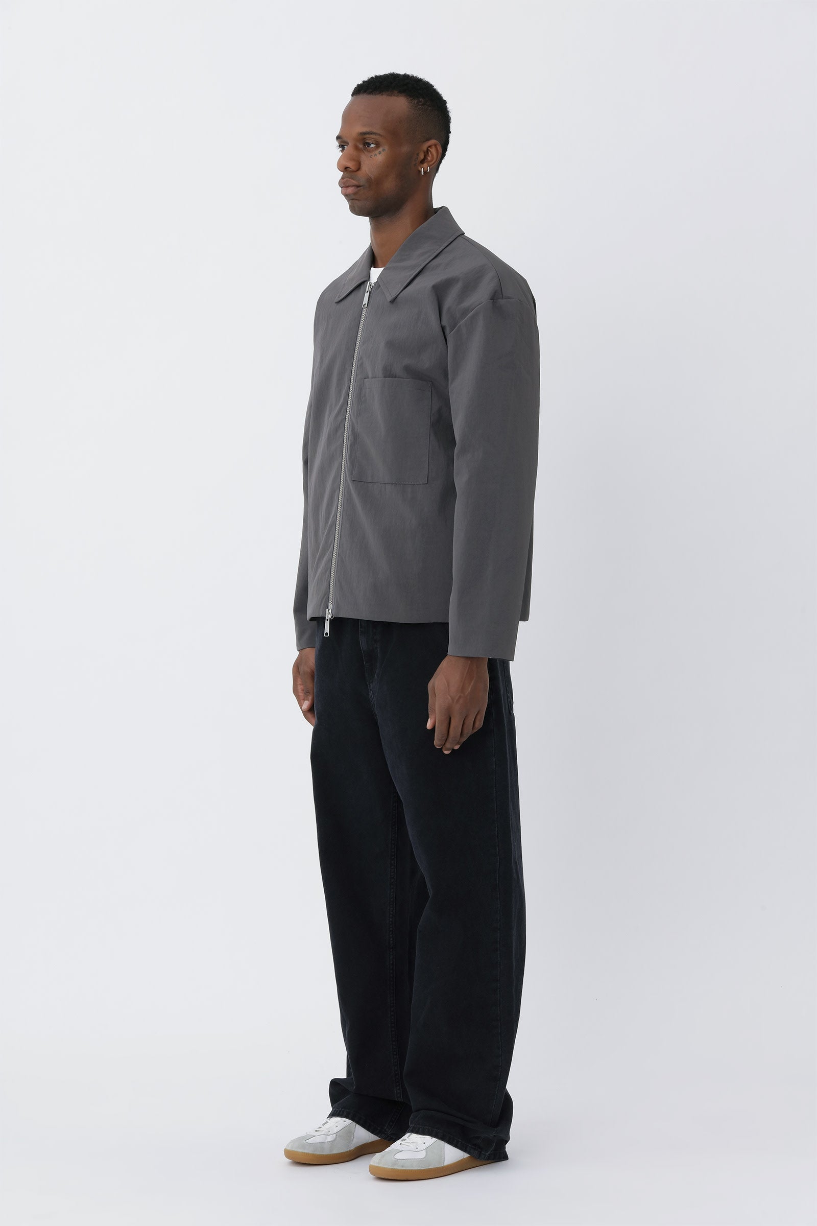 Won Hundred: Saywer.01 Jacket - Charcoal Gray