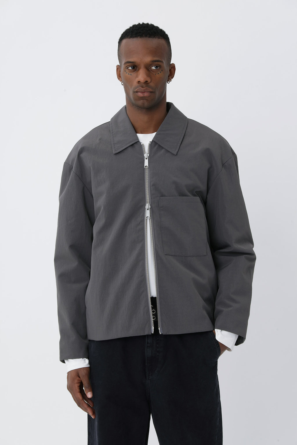 Won Hundred: Saywer.01 Jacket - Charcoal Gray