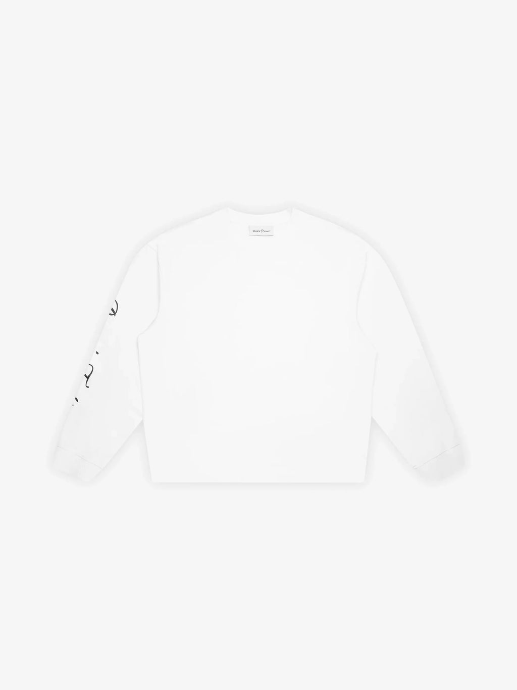 Bram's Fruit: Script Logo Longsleeve - White
