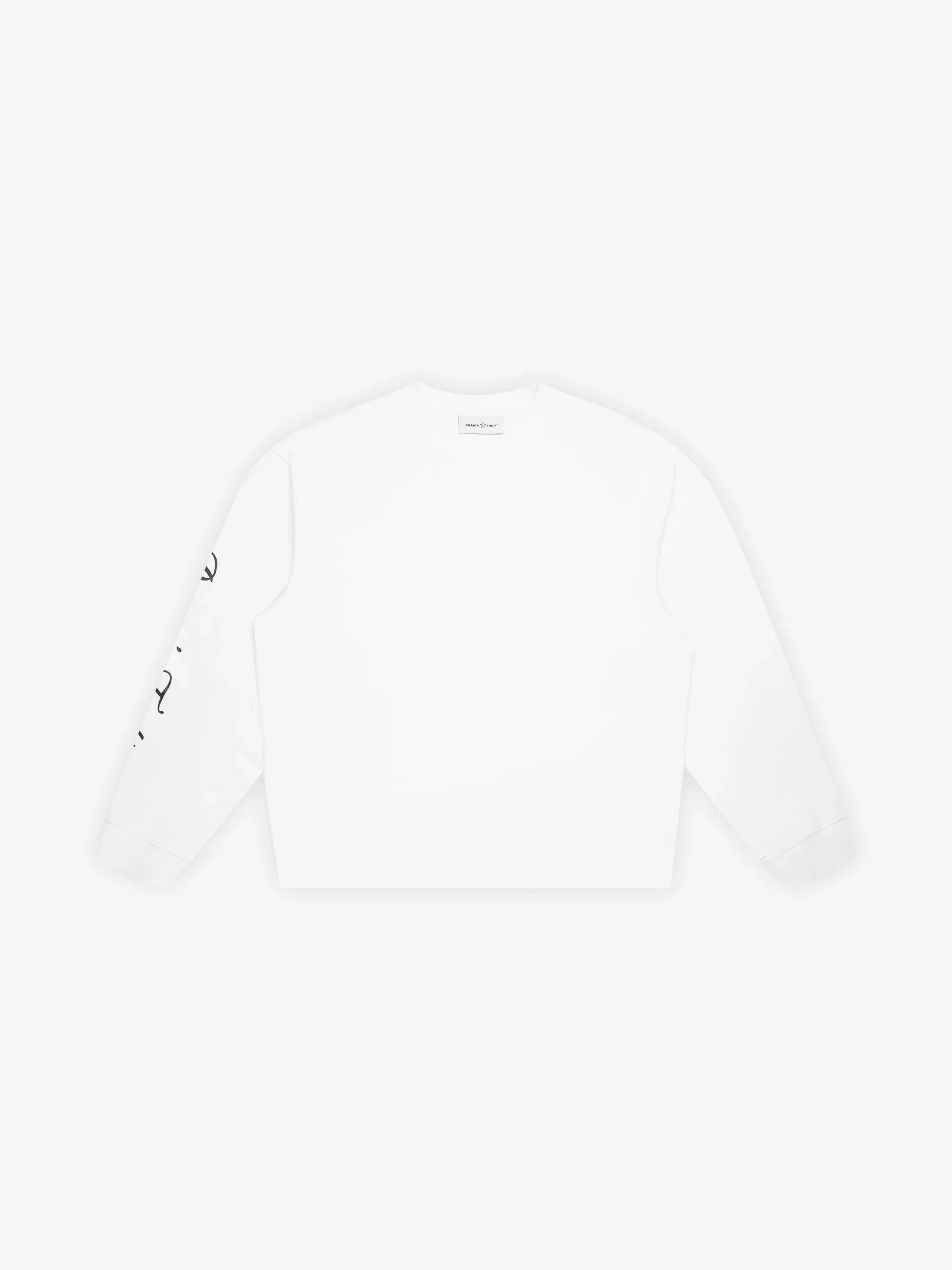 Bram's Fruit: Script Logo Longsleeve - White