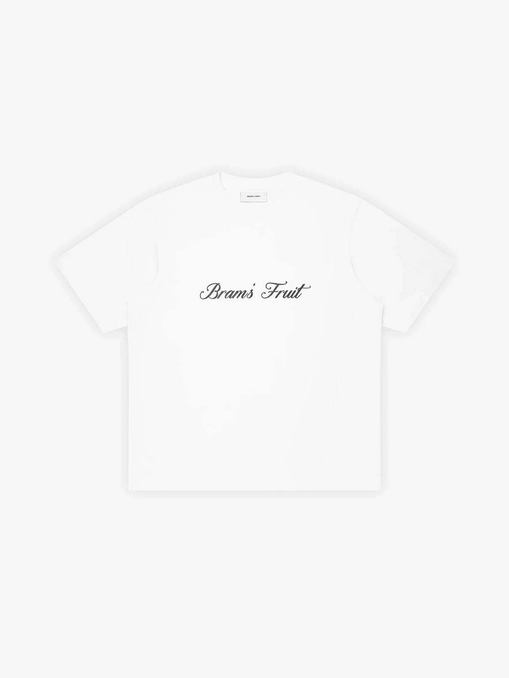 Bram's Fruit: Script Logo T-shirt - White