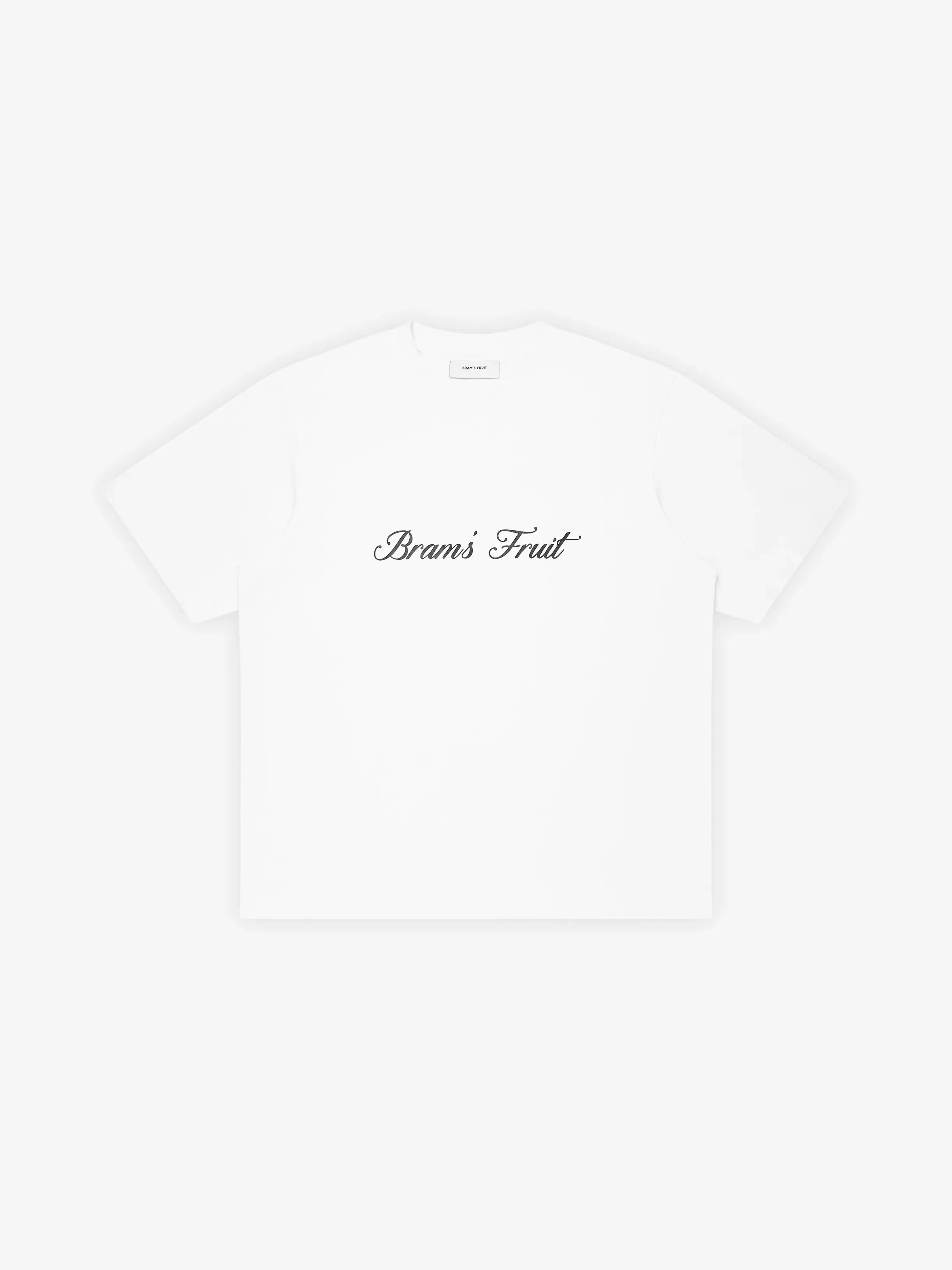 Bram's Fruit: Script Logo T-shirt - White