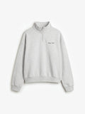 Bram's Fruit: Script Logo Quarter Zip - Beige