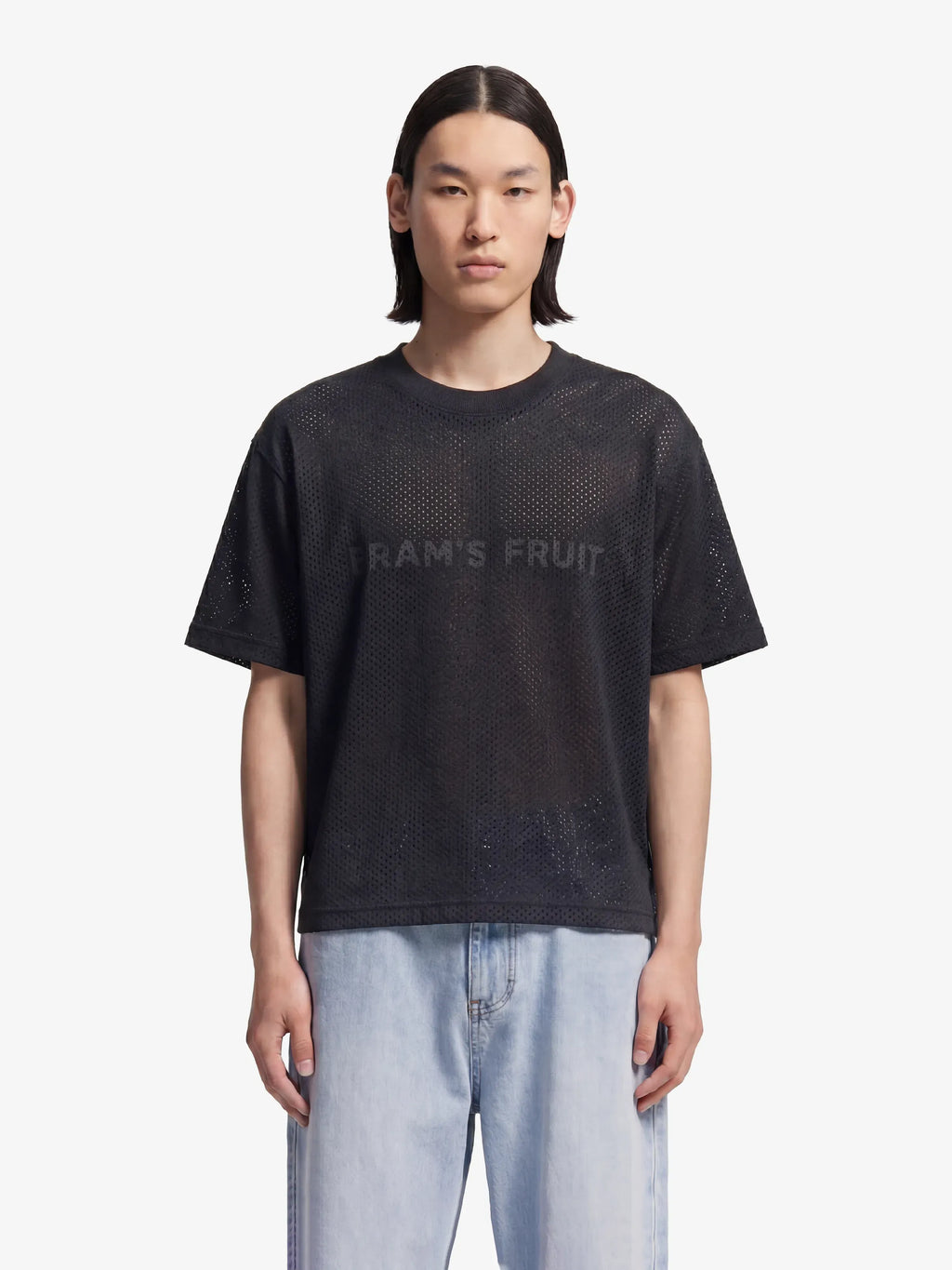 Bram's Fruit: Mesh Logo T-shirt - Shadow Black