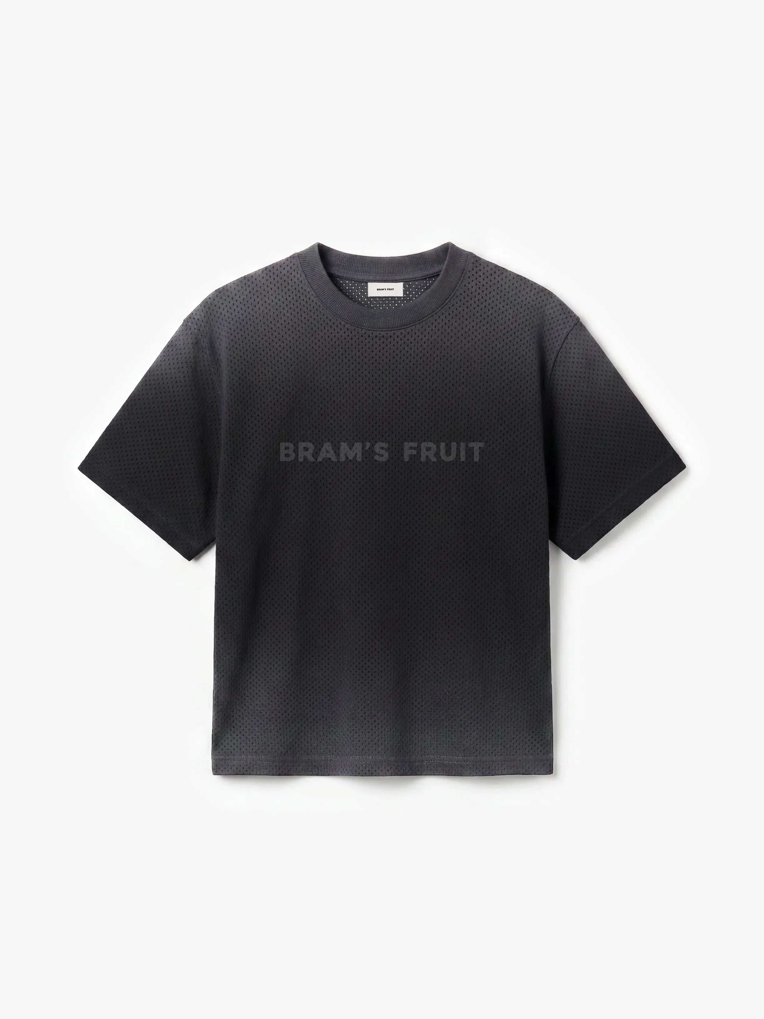 Bram's Fruit: Mesh Logo T-shirt - Shadow Black