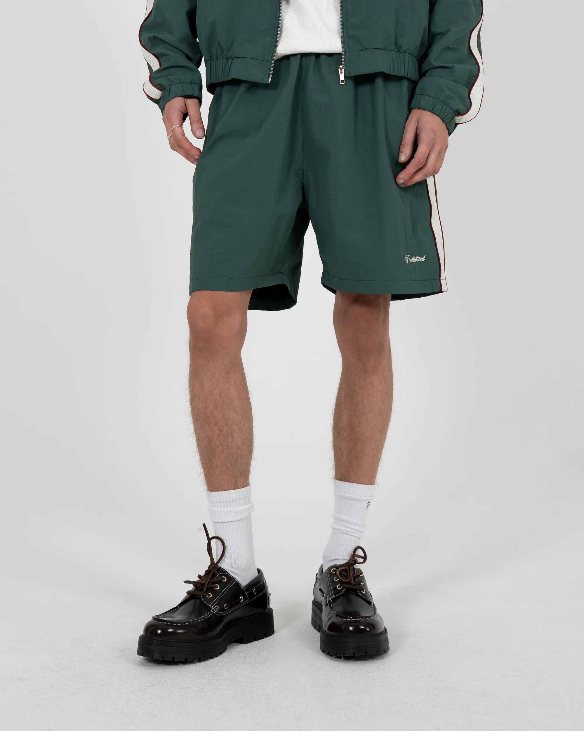Prohibited: Slipstream Trackshorts Green