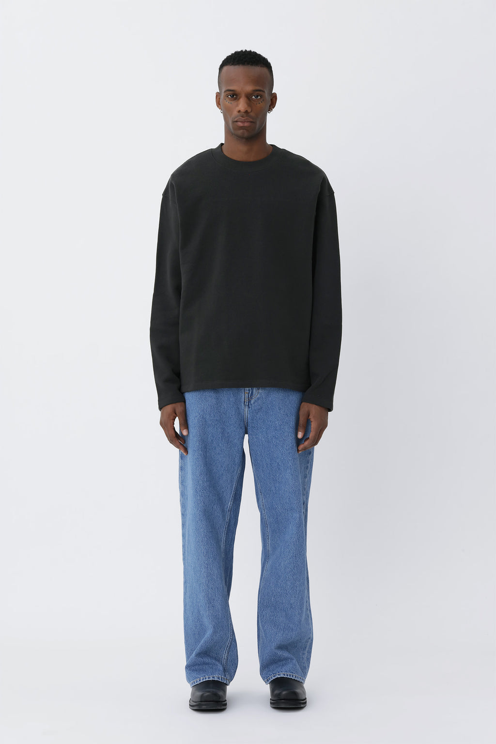 Won Hundred: Staff Boxy LS - Pirate Black