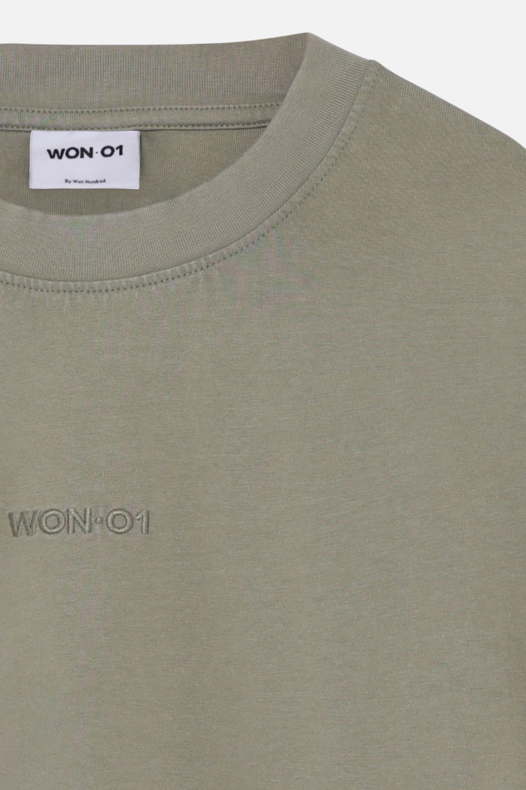 Won Hundred: Staff Boxy Longsleeve - Washed Vetiver