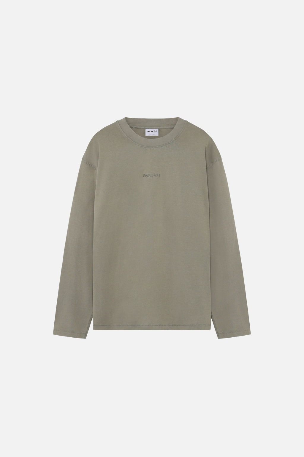 Won Hundred: Staff Boxy Longsleeve - Washed Vetiver