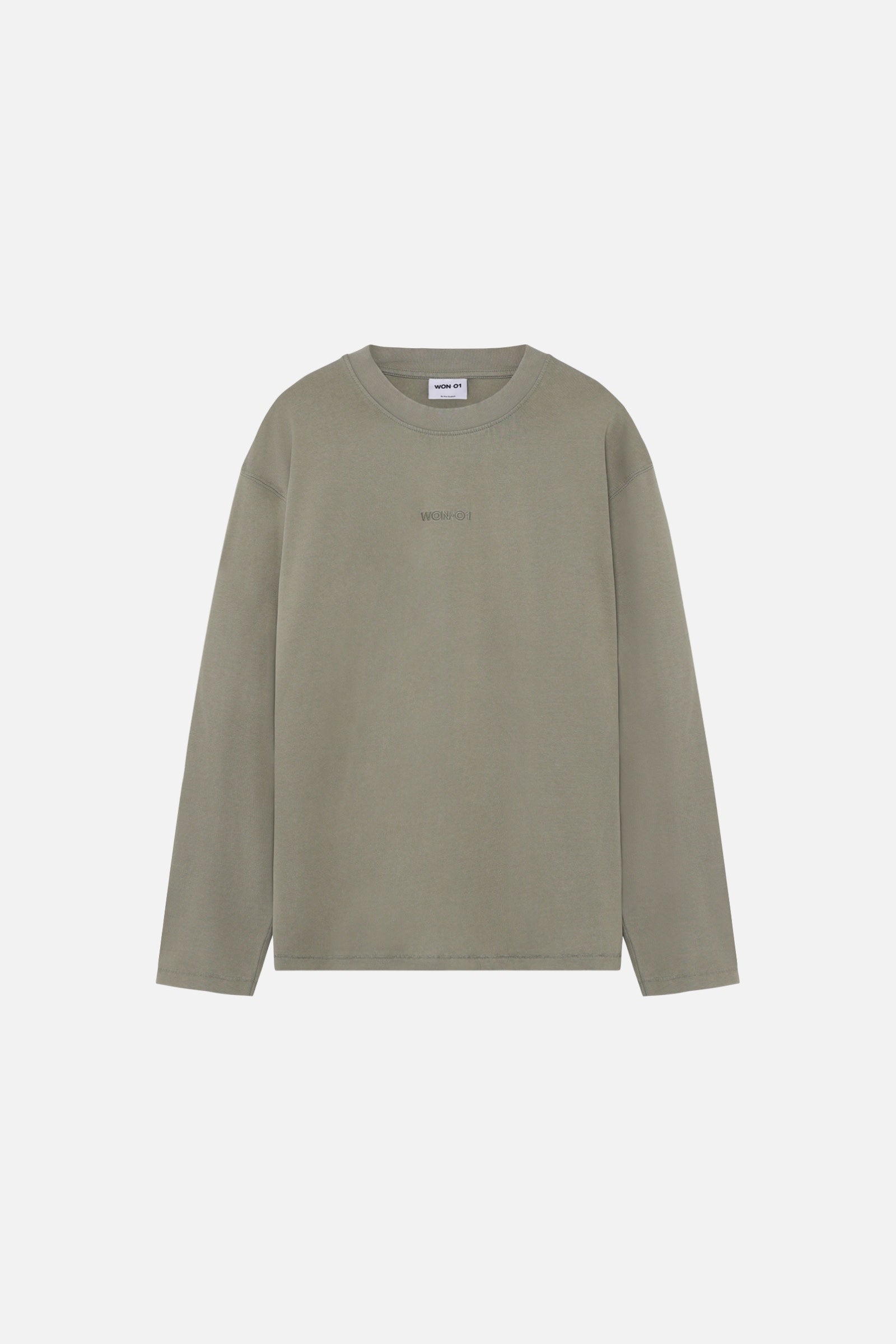 Won Hundred: Staff Boxy Longsleeve - Washed Vetiver