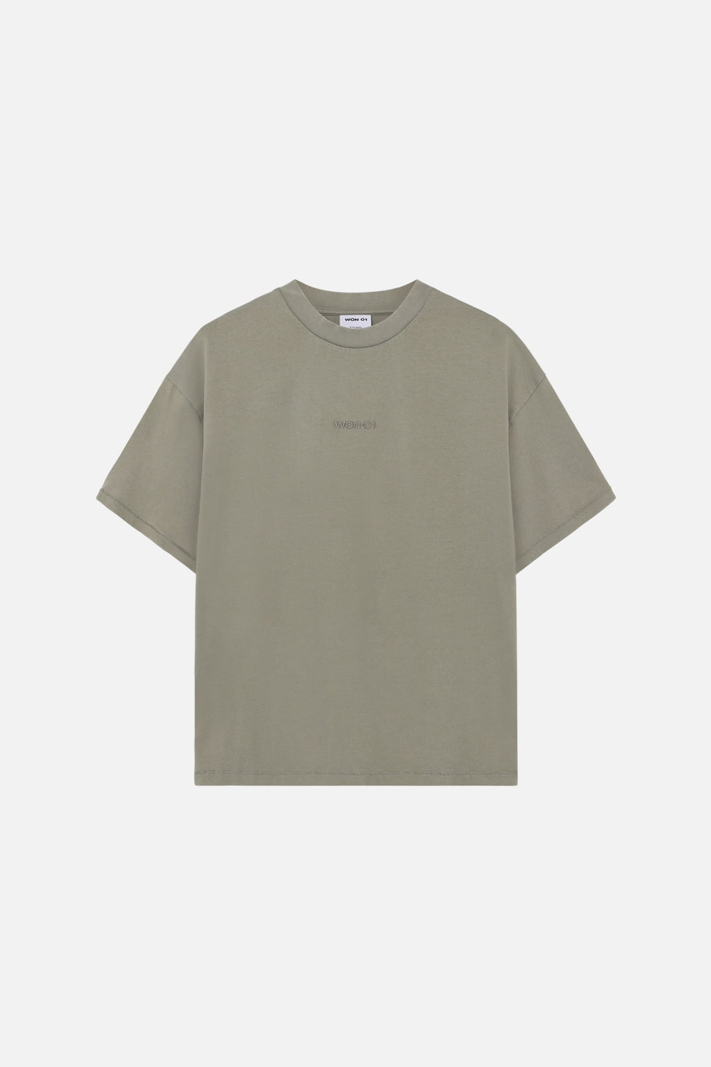 Won Hundred: Staff Boxy Tee - Washed Vetiver