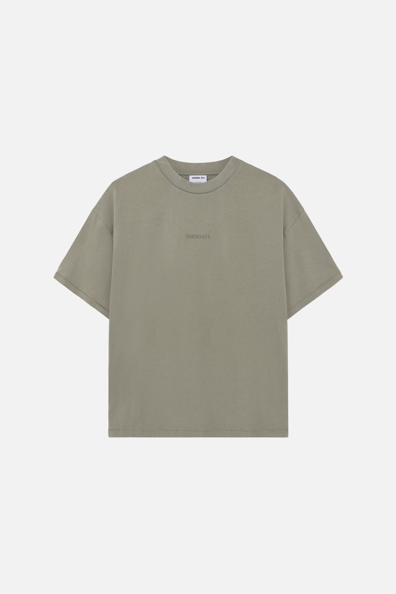 Won Hundred: Staff Boxy Tee - Washed Vetiver
