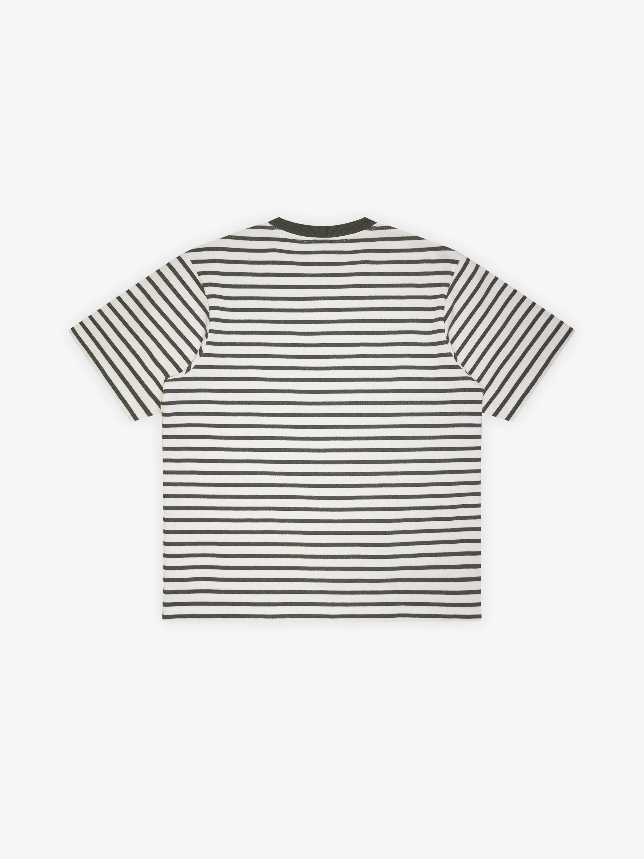 Bram's Fruit: Varsity Striped T-shirt - Olive Green