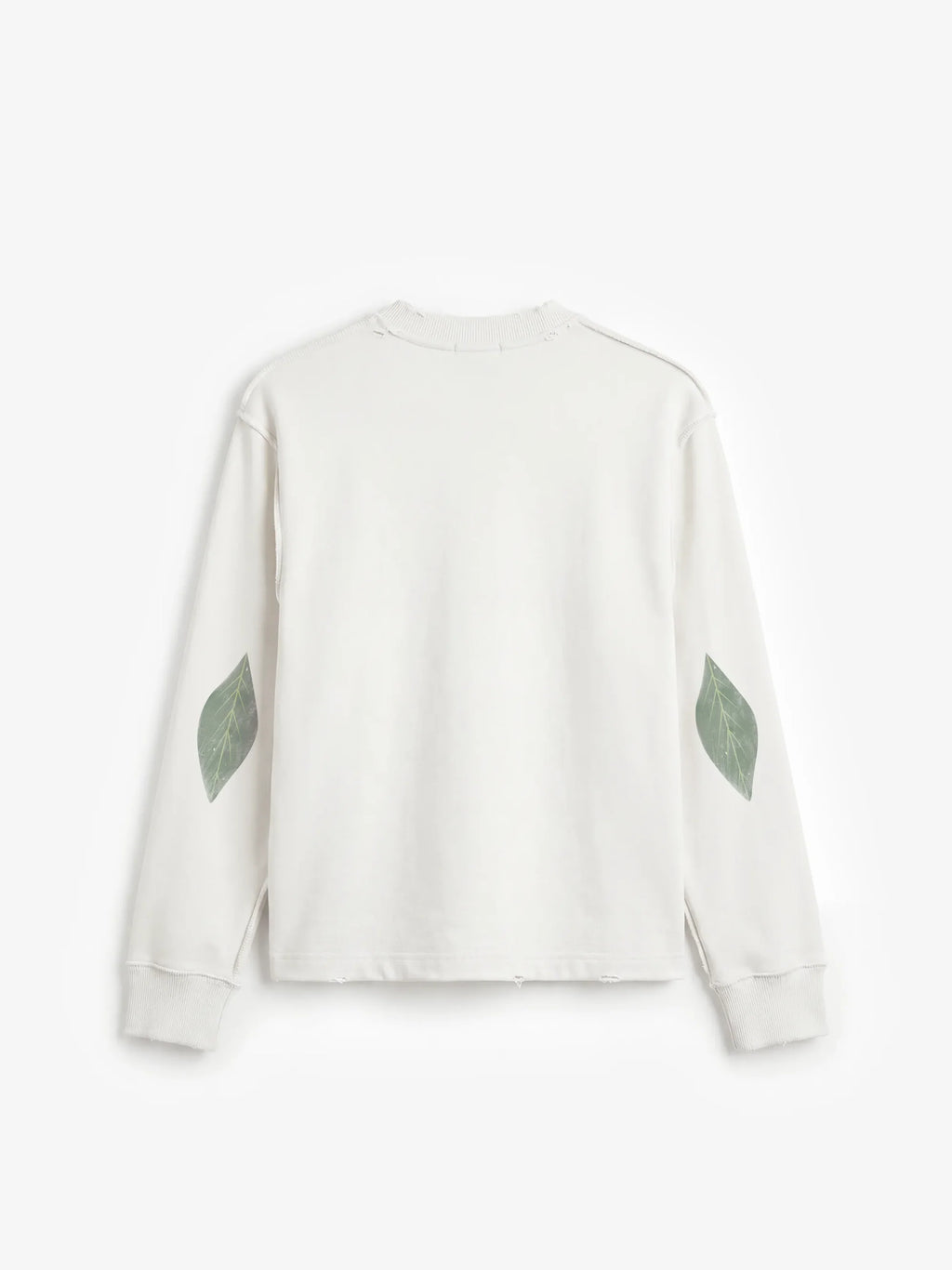 Bram's Fruit: Distressed Leaf Longsleeve - Off-White