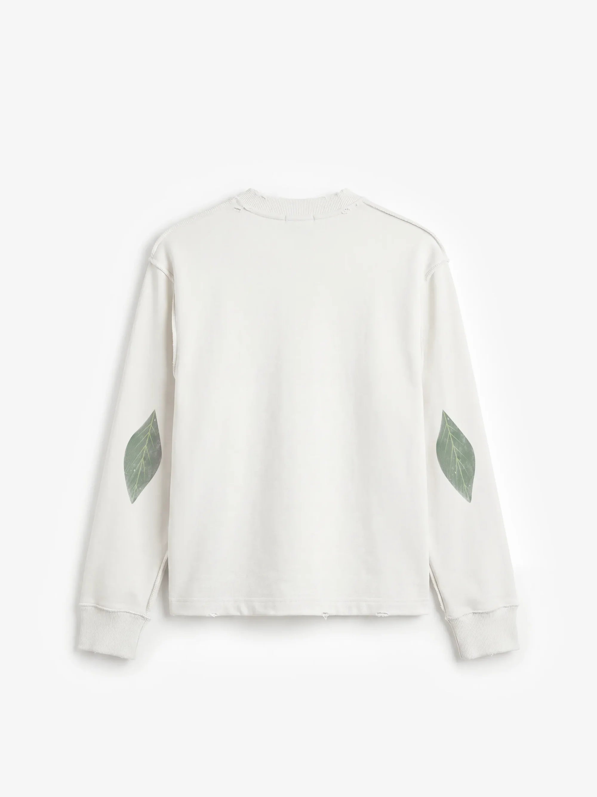 Bram's Fruit: Distressed Leaf Longsleeve - Off-White