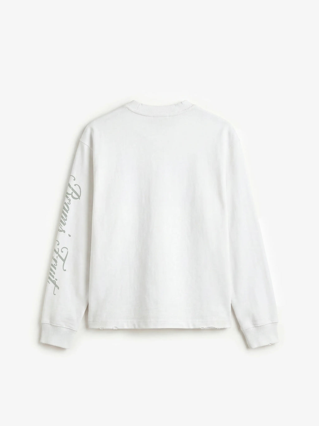 Bram's Fruit: Distressed Script Logo Longsleeve - Off White