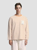 Bram's Fruit: Varsity Striped Longsleeve - Orange