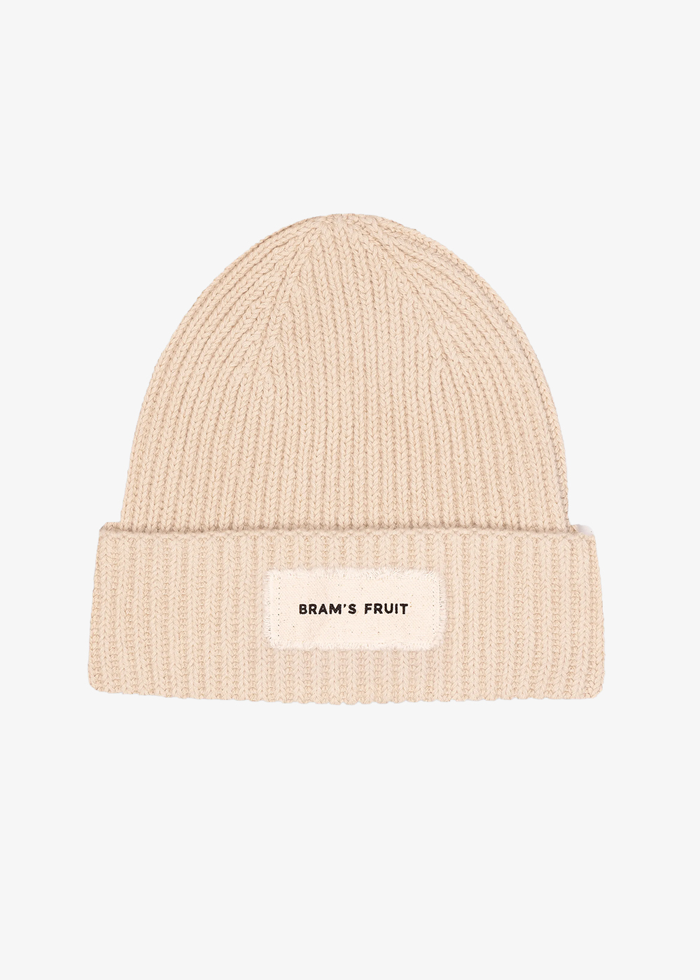 Bram's Fruit: Beanie distressed label - Beige