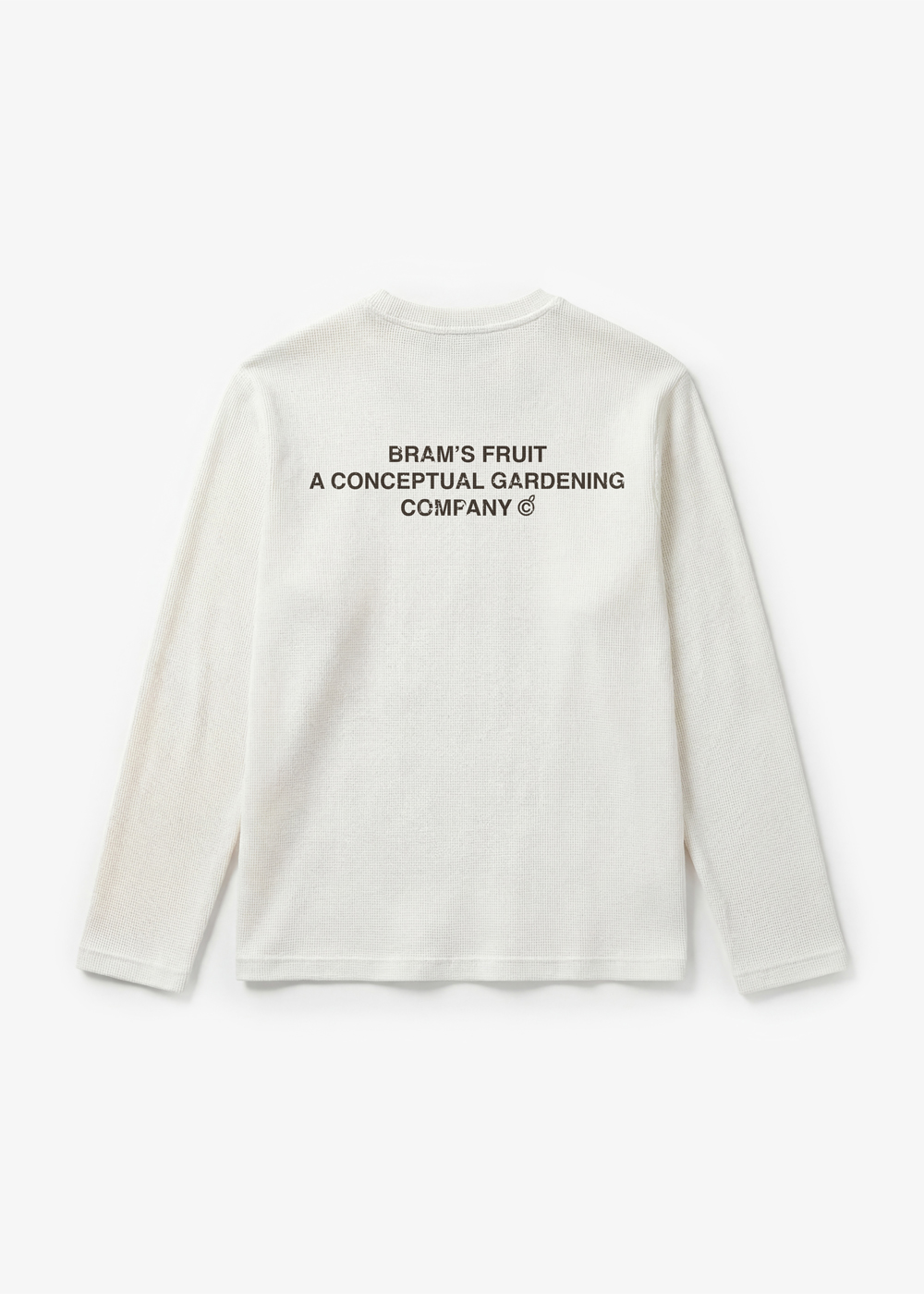 Bram's Fruit: Stamp Waffle Longsleeve - White