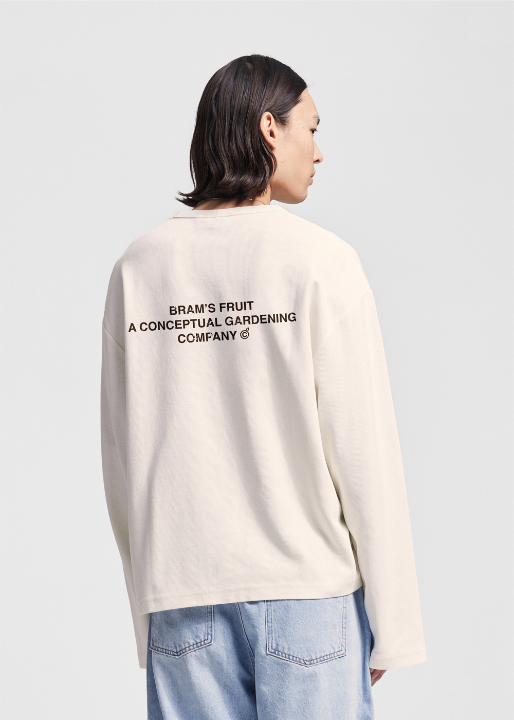 Bram's Fruit: Stamp Waffle Longsleeve - White