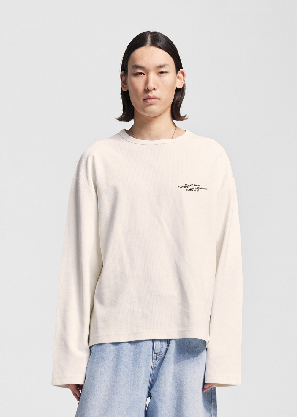 Bram's Fruit: Stamp Waffle Longsleeve - White