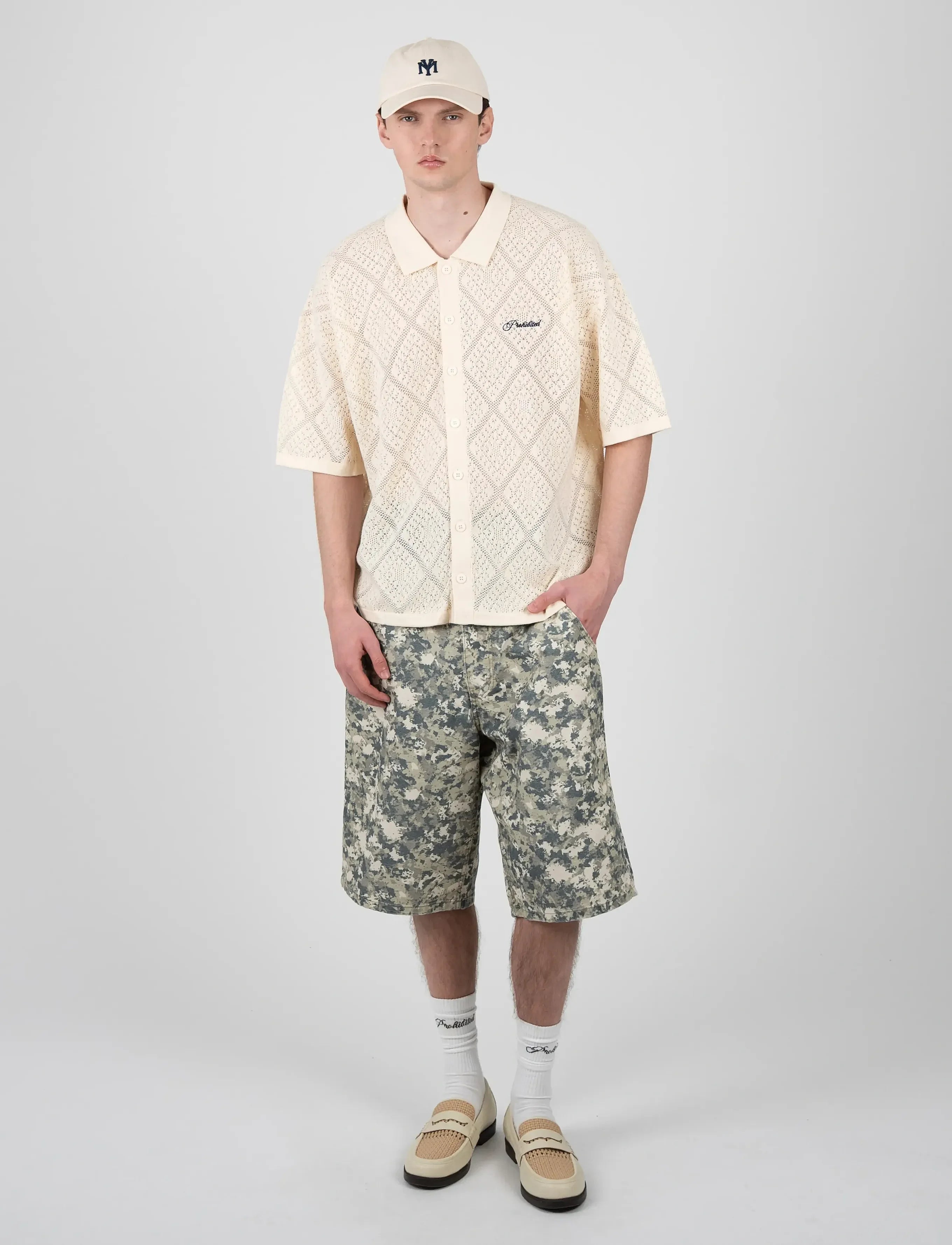 Prohibited: Silent Bay Lace Shirt Off-White
